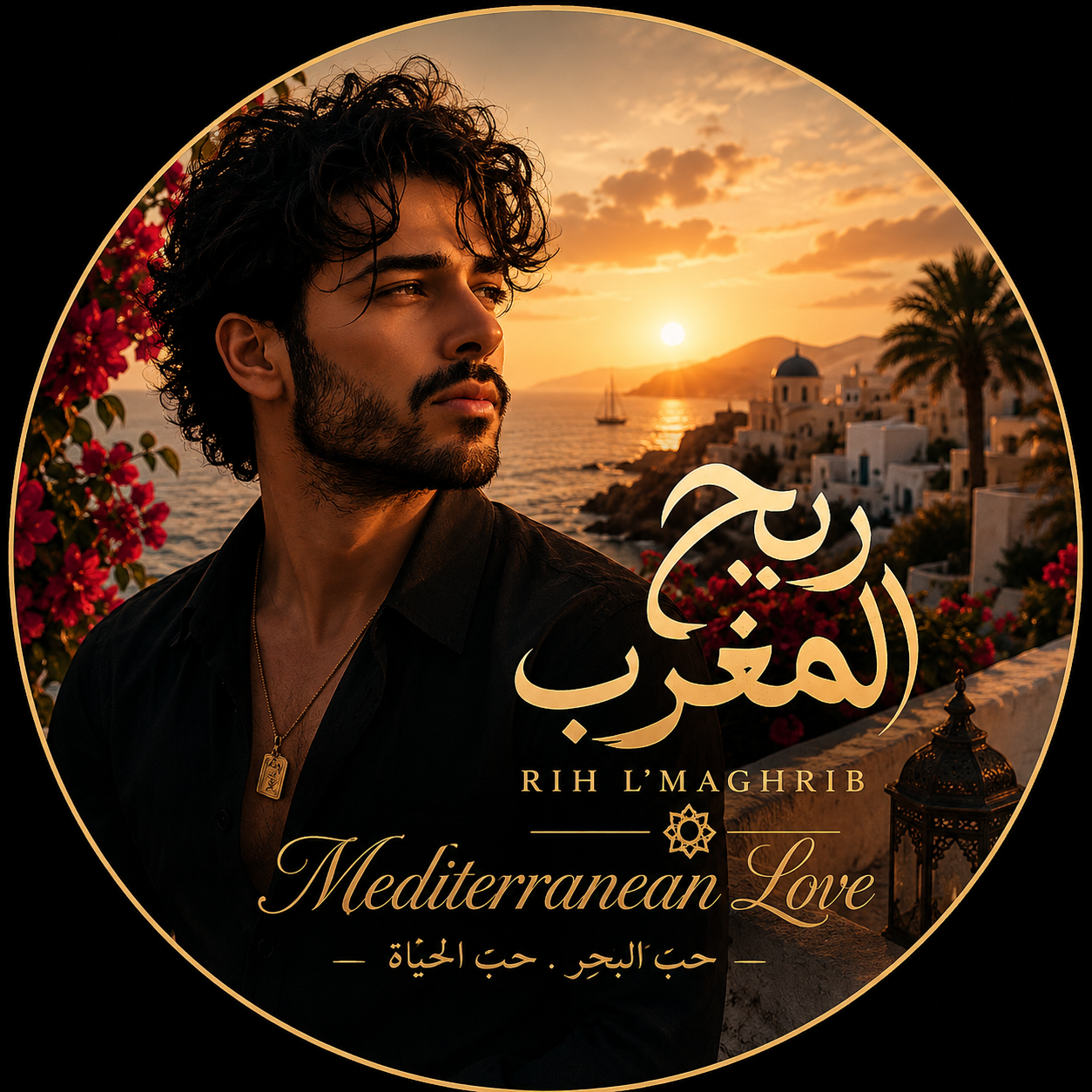 Mediterranean Love album artwork by RIH L'MAGHRIB